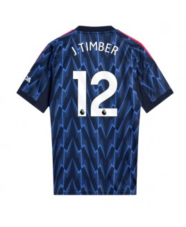 Günstige Arsenal Jurrien Timber #12 Auswärtstrikot 2025-26 Kurzarm